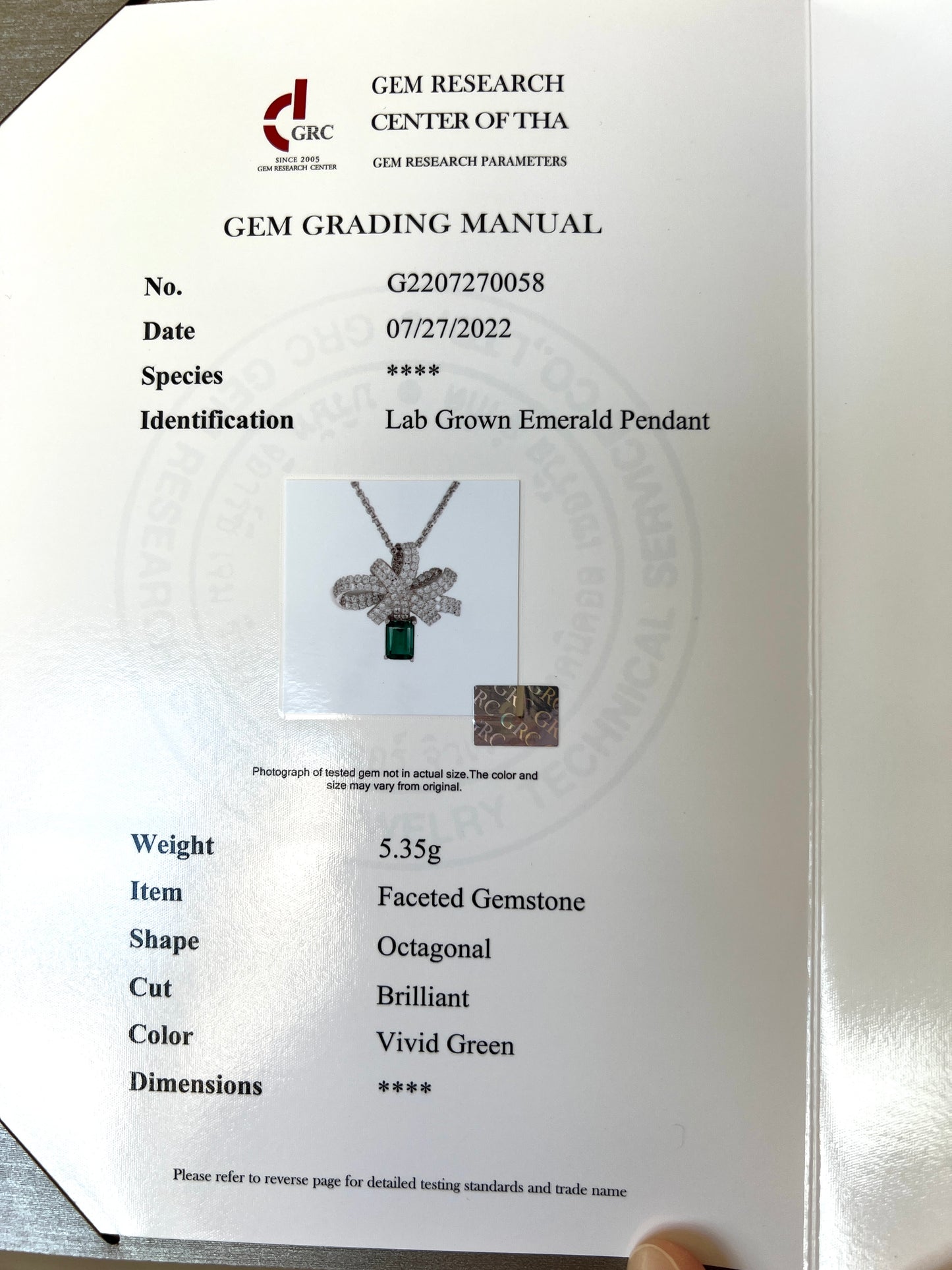 1 Carat Love Bow Lab-Created Green Emerald Halo Pendant | Minimalism Style May Birthstone Gift For Her