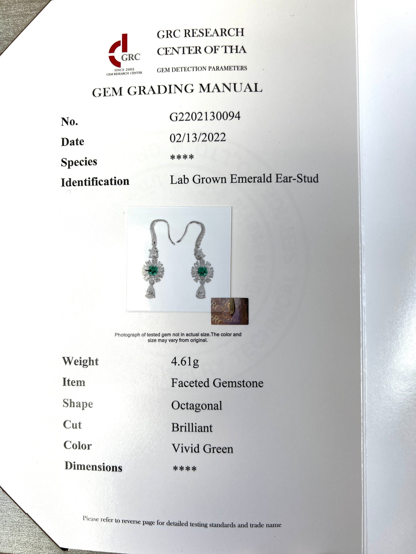 2 Carat Danity Tassel Green Lab-Created Emerald Halo Earring Minimalism Style May Birthstone Gift For Her
